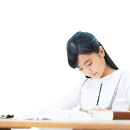 人差し指を立てるポーズをする受講生